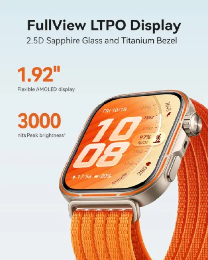 Watch Fit 5 Pro Smart Watch 1.92" AMOLED FullView Display, Black FIT 5 Pro Standalone Black