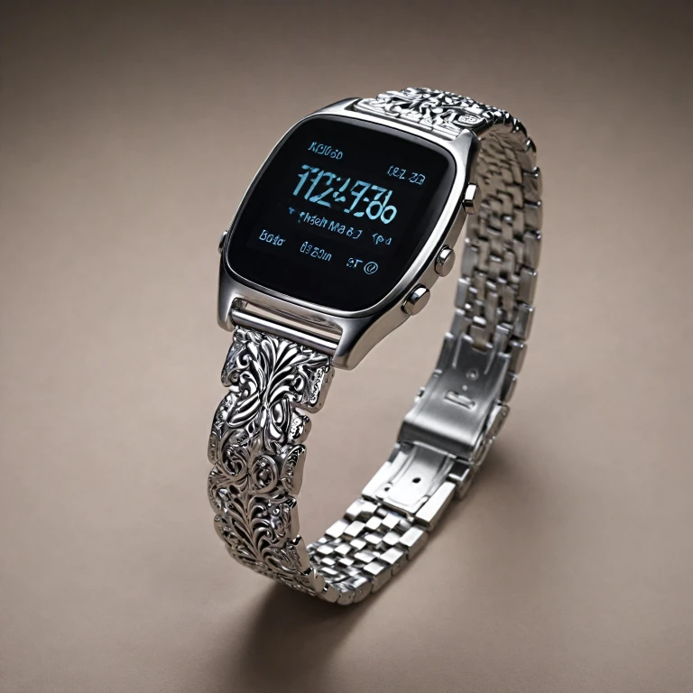 Enhance Your Fitness Tracker with a Stylish Silver Watch Band