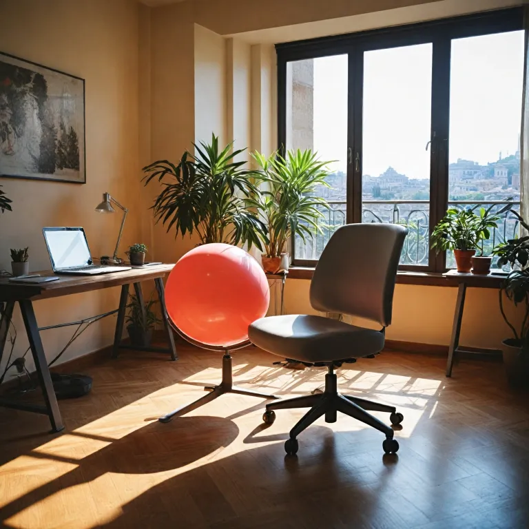 How a yoga ball with chair can improve your workspace and fitness