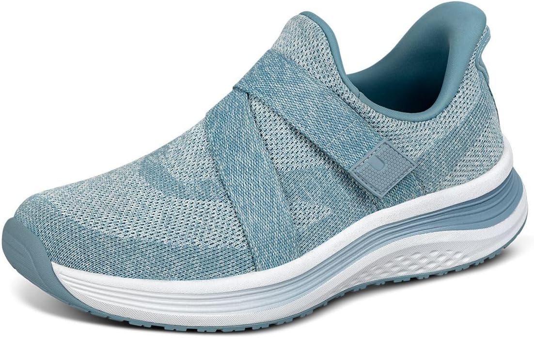 Women's Orthopedic Naya Slip On Sneakers 9 Wide Blue