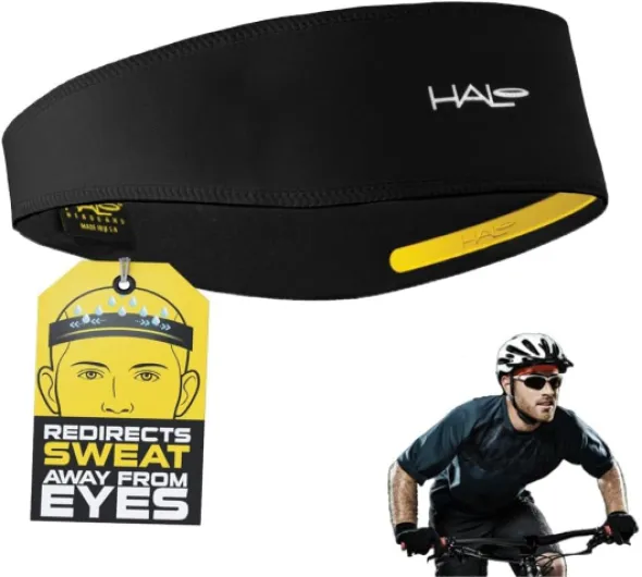 Halo II, Sweatband Pullover for Men and Women, No Slip with Moisture Wicking Dryline Fabric Black