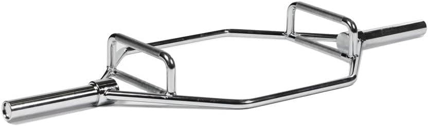 Titan Fitness Hex Trap Bar, Olympic Weightlifting Barbell, Rated 500 LB, Knurled Grips, Reduces Wrist, Back & Shoulder Strain During Deadlifts, Shrugs, Pulls, Bent Over Rows, Squat Jumps