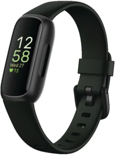 Inspire 3 Health &-Fitness-Tracker with Stress Management, Workout Intensity, Sleep Tracking, 24/7 Heart Rate and more, Midnight Zen/Black One Size (S & L Bands Included) Black/Midnight Zen