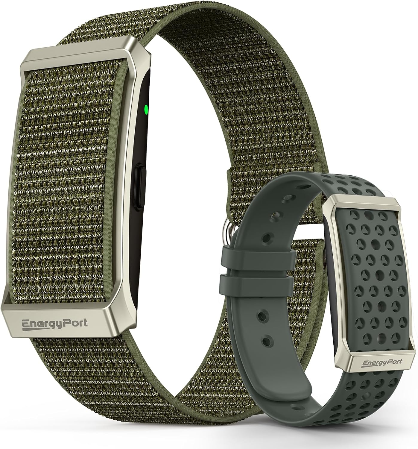 Fitness Tracker,Wearable Health Smart Bracelet Band with Blood Oxygen 170+ Sport Mode 60-Day Battery,Lifetime Membership,Activity Tracking Heart Rate Sleep Monitor for Android iOS,2 Bands Green