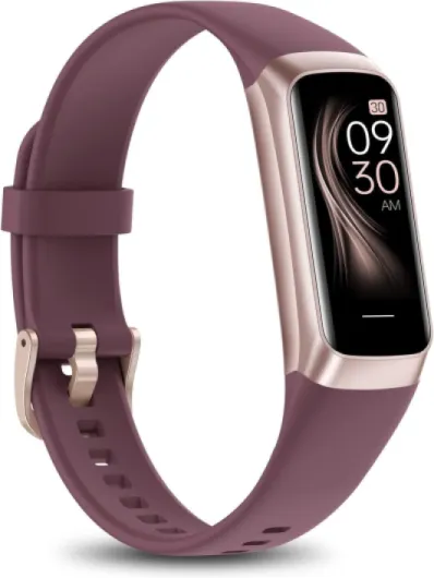 Fitness Tracker with 24/7 Heart Rate Blood Oxygen Sleep Monitor,Activity Tracker with 1.1" AMOLED Touch Color Screen, Multiple Sport Modes Step Counter,IP68 Waterproof for Women Men Wine Red