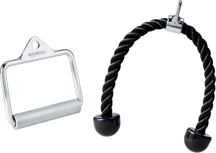 Weight Machine Accessories D Handles and Rope