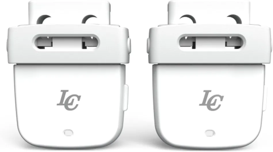 LC LaceClips Smart Activity Tracker - Shoe-Mounted Step Counter for Walking & Sports Performance Monitor - Track 25+ Activities, Jumps & Calories with App - No Subscription Required (White)