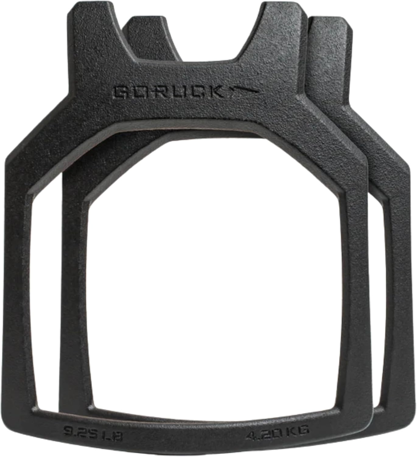 9.25LB and 6.25LB Curved Ruck Plate Compatible with GORUCK Rucking Weight Vests - 2 Pack 9.25LB Each (18.5LB Total)