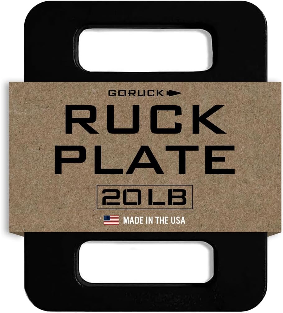 Ruck Plate – USA Made Weight for Rucking, Strength & Fitness, Fits with Rucker & Ruck Plate Carrier – 10LB, 20LB, 30LB, 45LB 20LBS