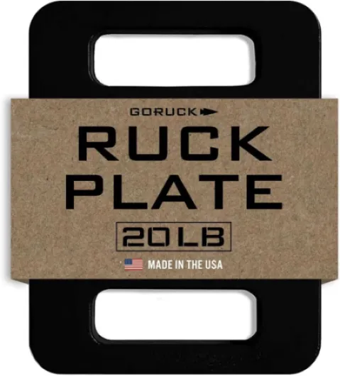Ruck Plate – USA Made Weight for Rucking, Strength & Fitness, Fits with Rucker & Ruck Plate Carrier – 10LB, 20LB, 30LB, 45LB 20LBS