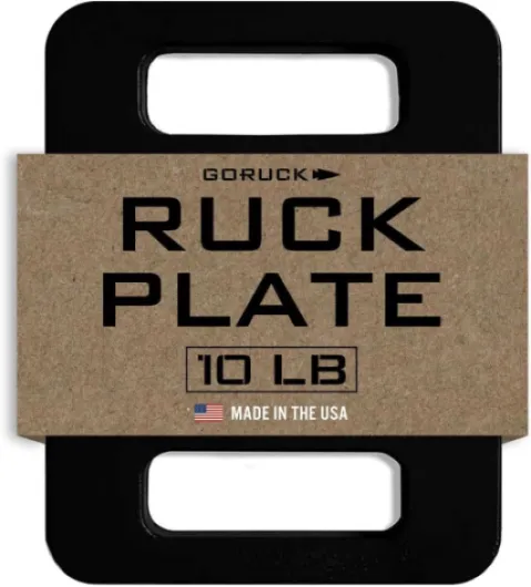 Ruck Plate – USA Made Weight for Rucking, Strength & Fitness, Fits with Rucker & Ruck Plate Carrier – 10LB, 20LB, 30LB, 45LB 10LBS