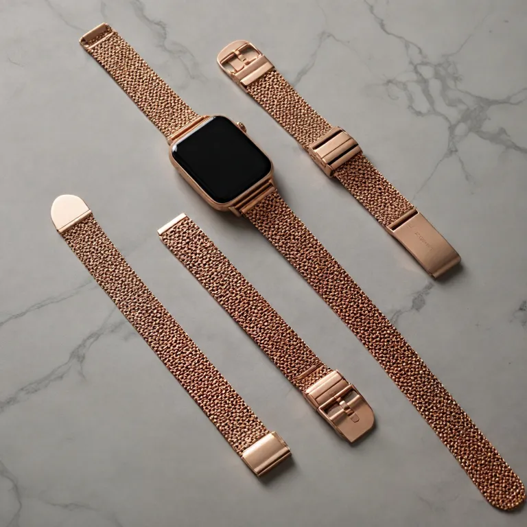 Refined metal watch bands for fitness trackers and everyday elegance