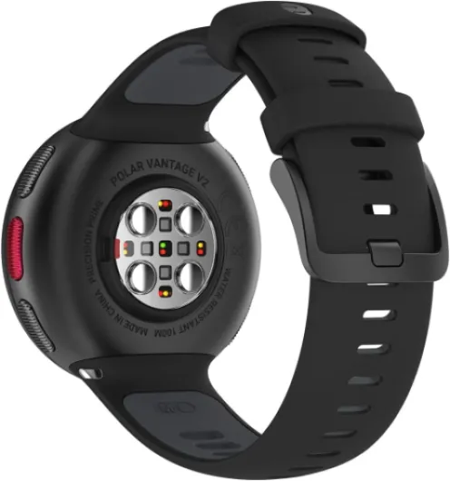 Polar Vantage V2 - GPS Montre Connectée Running et Triathlon Premium - Mesure de la Fréquence Cardiaque au Poignet pour Course à Pied, Natation, Cyclisme - Contrôle de la Musique, Météo M/L Vantage V2 Noir-Noir