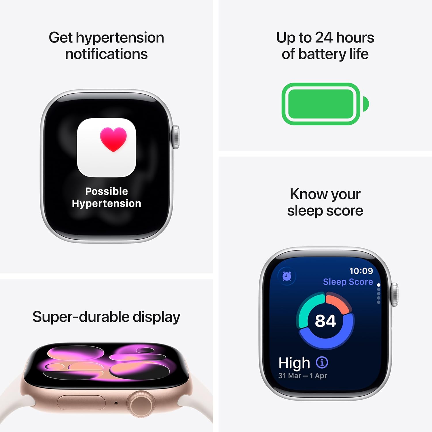 Watch Series 11 GPS 46mm Smartwatch with Jet Black Aluminium Case with Black Sport Band M/L - Sleep Score, Fitness Tracker, Health Monitoring, Always-On Display, Water Resistant M/L - fits 160–210mm wrists 46 mm case Black/Jet Black