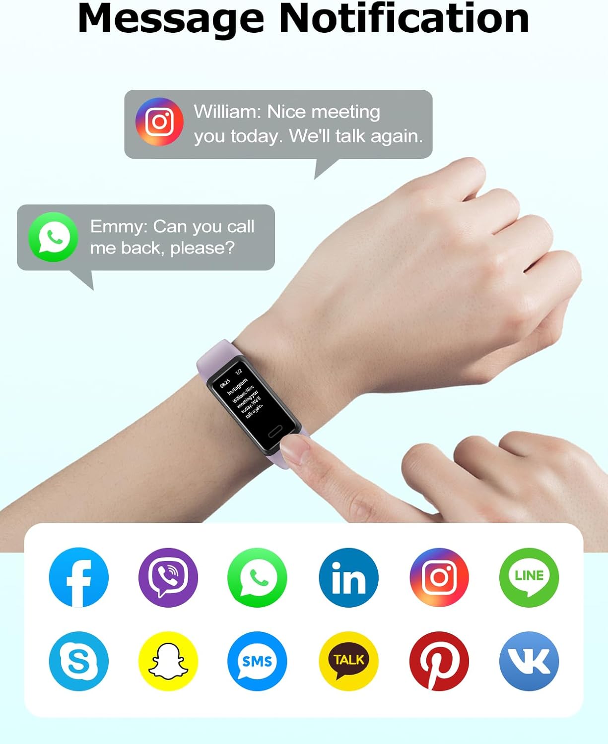 Fitness Watch with Heart Rate,Sleep Monitor,Step Counter,Calorie Counter,IP68 Waterproof Fitness Tracker with Pedometer for Women Men,SMS/SNS/Call Notification for Android iOS Smartphones Pink