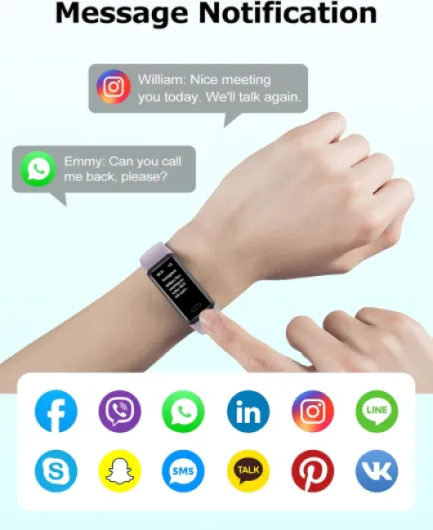 Fitness Watch with Heart Rate,Sleep Monitor,Step Counter,Calorie Counter,IP68 Waterproof Fitness Tracker with Pedometer for Women Men,SMS/SNS/Call Notification for Android iOS Smartphones Pink