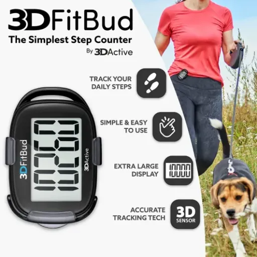 3DFitBud Simple Step Counter Review: a no-nonsense pedometer that just counts steps